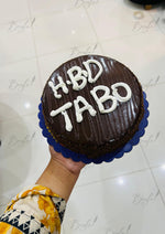 Load image into Gallery viewer, Rich Chocolate Cake with Custom Name | GC-065
