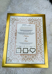 Nikah Certificate With Urdu Name & Classic Print | NC-080
