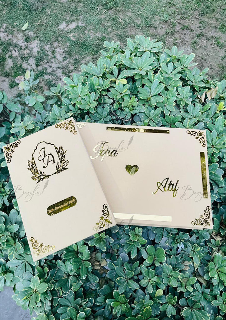 Ivory Nikah Booklet Set | BOX-027