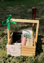 Load image into Gallery viewer, Green Ribbon Thank You Gift Basket | GB-129
