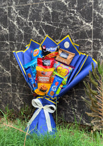 Load image into Gallery viewer, Crunchy Blue Snack Bouquet for Him | BCG-121
