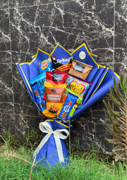 Crunchy Blue Snack Bouquet for Him | BCG-121
