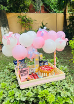 Load image into Gallery viewer, Balloon Celebration Tray with Cake &amp; Snacks  | CBT-003
