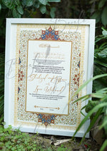 Load image into Gallery viewer, Premium Nikah Certificate With Classic Signature Design | NC-005
