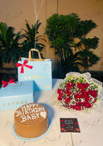 Load image into Gallery viewer, Birthday Surprise Combo with Cake &amp; Flowers | GDEL-157
