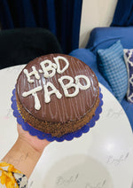Load image into Gallery viewer, Rich Chocolate Cake with Custom Name | GC-065
