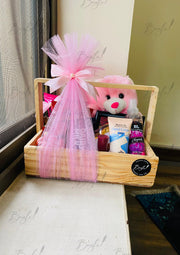 Pink Teddy & Beauty Hamper | GB-152