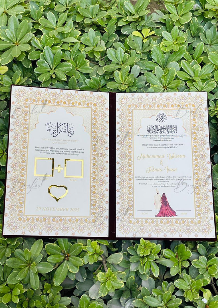 Elegant Nikah Certificate | NB-060