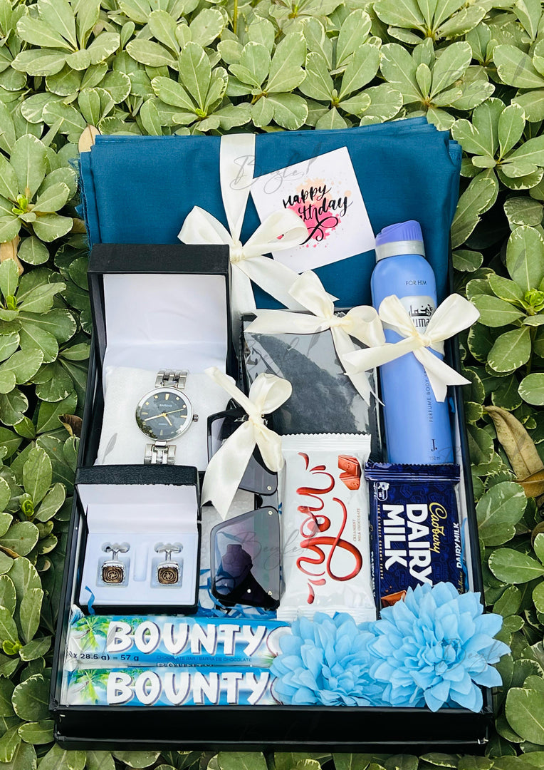 Luxury Blue Gift Box for Him | GBO-077