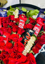Load image into Gallery viewer, Red Roses &amp; Chocolate Bloom Bouquet | BCG-101

