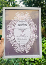 Load image into Gallery viewer, The Luxury Nikah Certificate With Purple Color Design | NC-160
