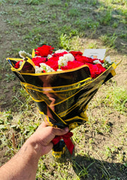 Crimson Luxe Rose Bouquet | BCG-072