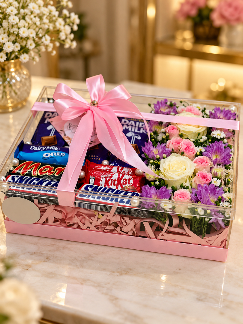 Chocolate and Floral Gift Box | GBO-105
