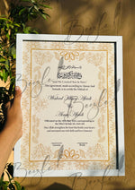 Load image into Gallery viewer, Customized Nikah Certificate With Classic Print | NC-133
