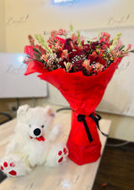 Load image into Gallery viewer, Sorry Flower Bouquet and Teddy Gift | GDEL-118
