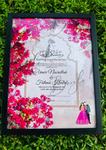 Load image into Gallery viewer, Nikah Certificate With Classic Pink Flower Design | NC-107
