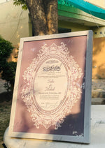 Load image into Gallery viewer, The Luxury Nikah Certificate With Purple Color Design | NC-160
