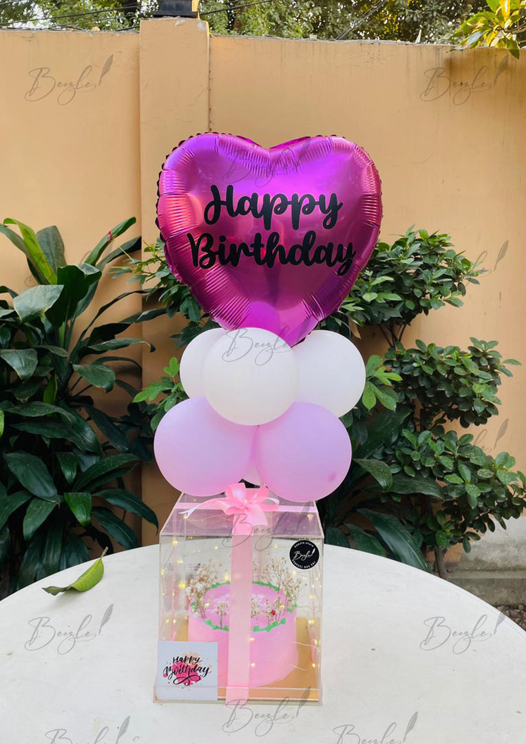 Pink Birthday Cake Box | CB-016