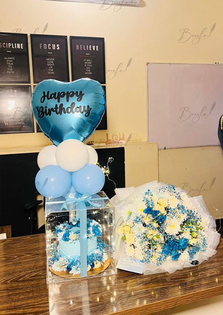Blue Birthday Bloom Set | GDEL-351