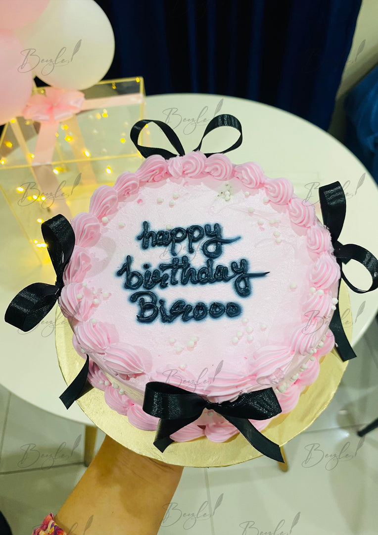 Pink Birthday Cake for Girls | GC-075