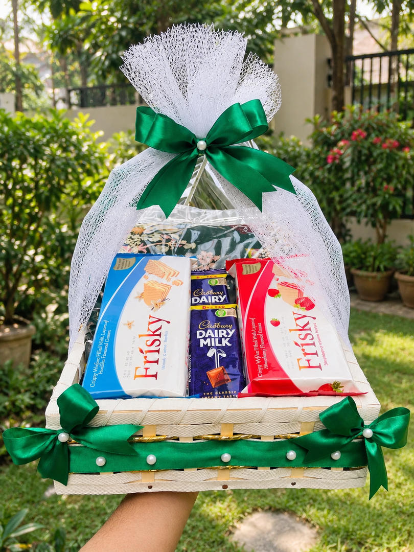 Frisky & Dairy Milk Gift Basket | GB-183