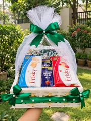 Frisky & Dairy Milk Gift Basket | GB-183