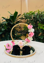 Load image into Gallery viewer, Floral Mirror Ring Tray | NT-035

