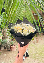 Load image into Gallery viewer, Yellow Rose Bouquet with Baby’s Breath | BCG-134

