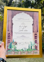Load image into Gallery viewer, Mughal Style Nikkah Nama | NC-185
