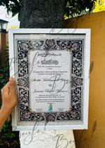 Load image into Gallery viewer, Nikah Certificate With Stylish Black Border Line 
