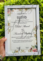 Load image into Gallery viewer, Customized Nikah Certificate With Printed Name | NC-124
