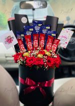 Load image into Gallery viewer, Happy Birthday Chocolate Flower Box | GBO-098
