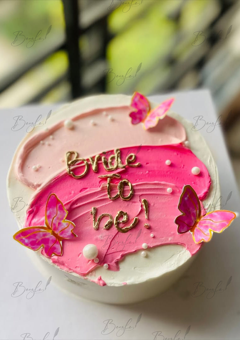 Butterflies Bride-to-Be Cake | GC-119