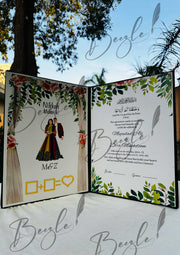 Customized Nikkah Booklet With Black Colour | NB-041