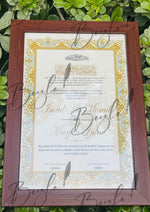 Load image into Gallery viewer, The Golden Luxury Nikah Certificate With Attractive Design | NC-161
