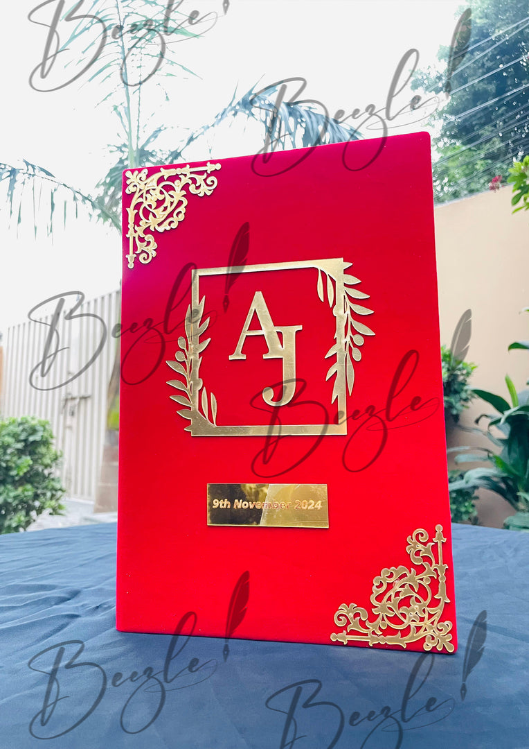 The Attractive Red Booklet with Customized Design | NB-030