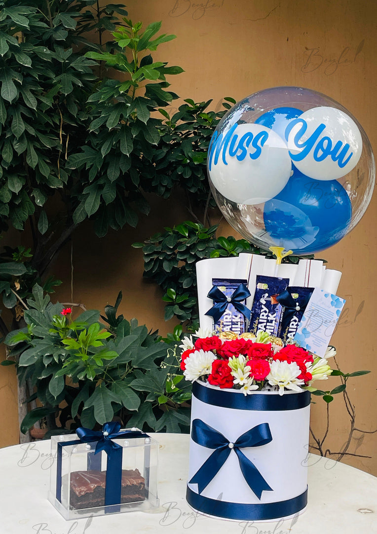 Dairy Milk and Flower Gift Box | GDEL-110