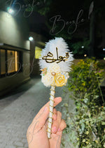 Load image into Gallery viewer, The Qubool Hai Nikah Pen With Off White &amp; White Flower | PEN-65
