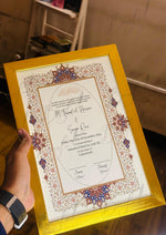 Load image into Gallery viewer, Premium Nikah Certificate With Classic Signature Design | NC-005
