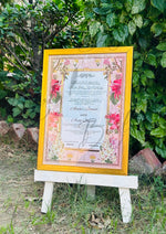 Load image into Gallery viewer, Luxury Nikah Certificate with Attractive Colourfull Flowers
