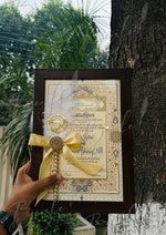 Load image into Gallery viewer, The Luxury Nikah Certificate With Attractive Nikah Pen | DEL-101
