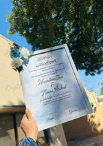 Load image into Gallery viewer, Floral Nikah Certificate With Classic Print &amp; Three Flowers | FNC-009
