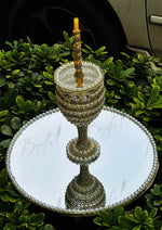 Load image into Gallery viewer, Doodh Pelai Glass &amp; Attractive Tray
