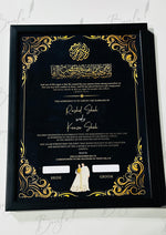 Load image into Gallery viewer, Nikah Certificate With Premium Black Design | NC-154
