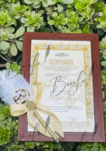 Load image into Gallery viewer, Nikkah Certificate With Attractive Qubool Hai Nikah Pen 
