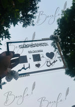 Load image into Gallery viewer, Square Shape Nikah Acrylic Thumb Board
