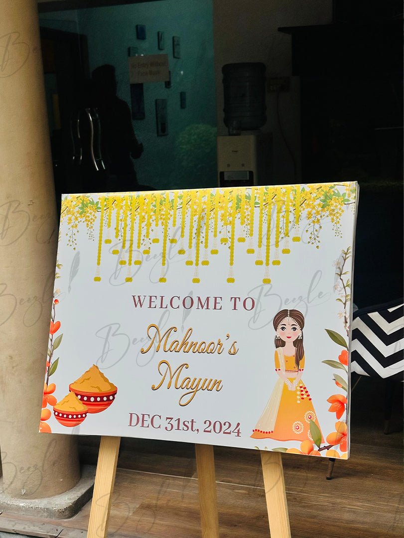 Nikkah Welcome Board