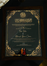 Load image into Gallery viewer, Nikah Certificate With Premium Black Design | NC-154
