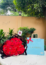 Load image into Gallery viewer, Luxurious Rose Bouquet with Layers Cake Box | GDEL-146
