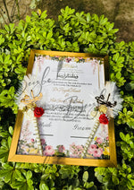 Load image into Gallery viewer, The Golden Luxury Nikah Certificate &amp; Two Beautiful Nikah Pen | DEL-113
